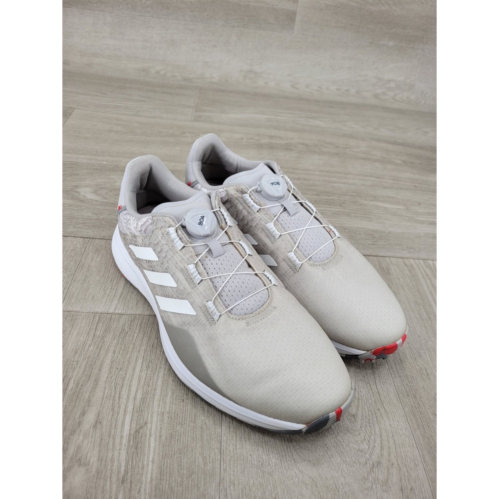 Adidas S2G SL BOA Men's Grey White Red Golf Shoes GV9786 Size 12